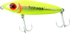 Mirrolure 74MR-CH Top Dog Pup 3-1/2 inch lure in Chat bk-bel/Silver - front view