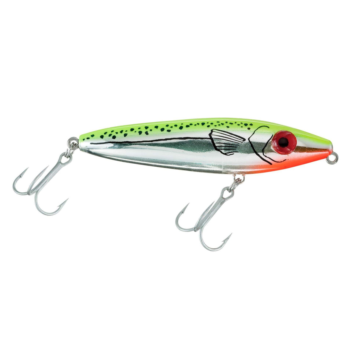 Mirrolure 83MR-CRCH She Dog surface-walk lure for topwater action and realistic action.