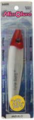MirrOLure 94MR-11 Top Dog Rattling lure, front view, high visibility for attracting gamefish.