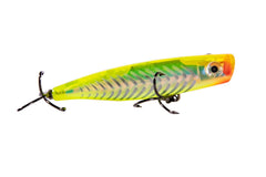 Mirrolure C36MR-CHSB Poppa Mullet side view emphasizes bright color for visibility.