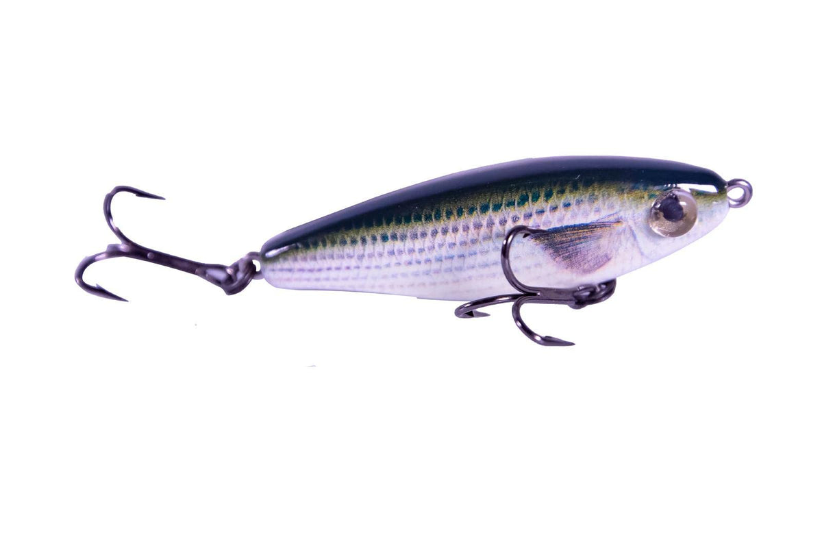 Mirrolure CS17MR-MULLET body detail with lifelike texture for realistic mullet lure.