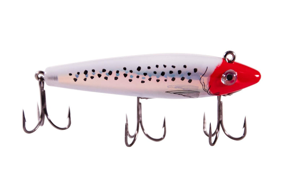MirrOLure CTTR-11 C-Eye Pro lure side view showing bright finish