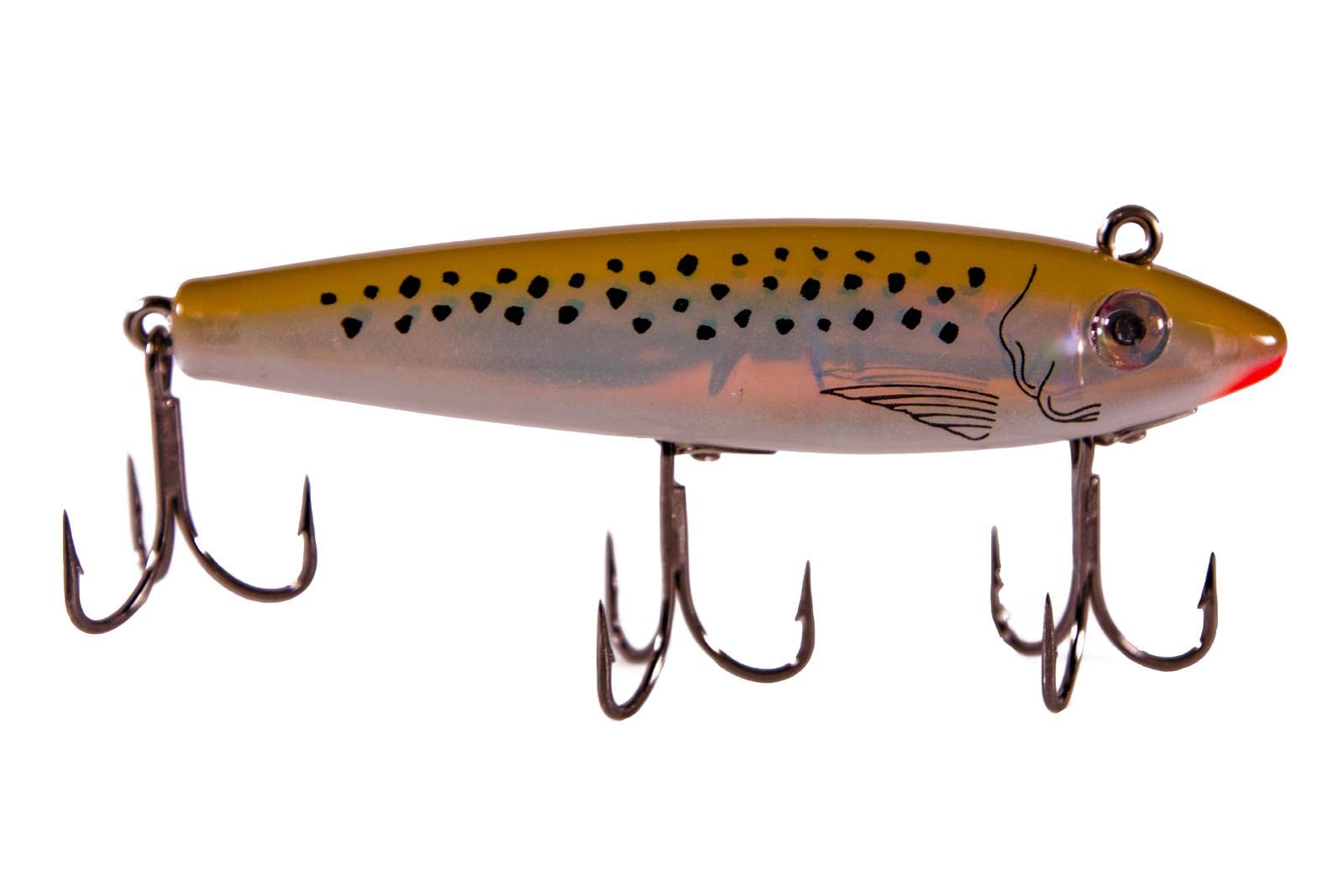 Mirrolure CTTR Trout C-Eye Pro Series Moss Black PRL Silver lure ideal for casting and trolling.