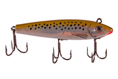 Mirrolure CTTR Trout C-Eye Pro Series Moss Black PRL Silver lure ideal for casting and trolling.