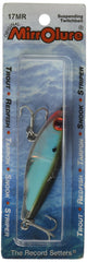 MirrOLure Mirrodine 17MR-18 suspending twitchbait in green, black, white and silver for realistic lure action