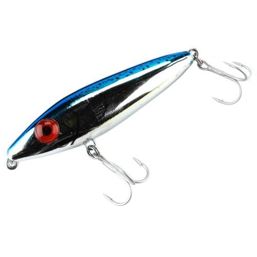 MirrOLure She Dog Pup 75MR-CRBK glides on surface for topwater action