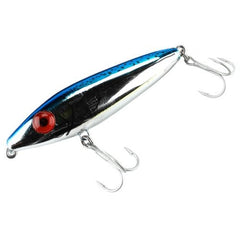 MirrOLure She Dog Pup 75MR-CRBK glides on surface for topwater action
