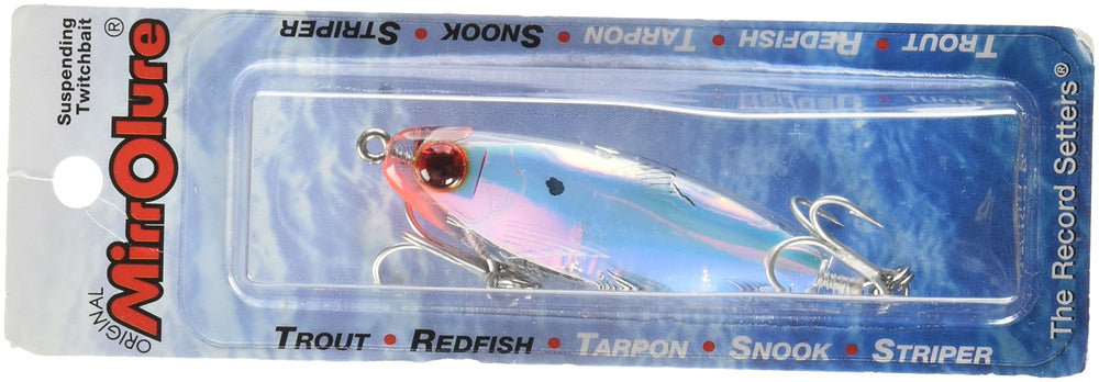 MirrOLure suspending twitchbait silver 2-3/4 inches for lifelike flash that entices bites