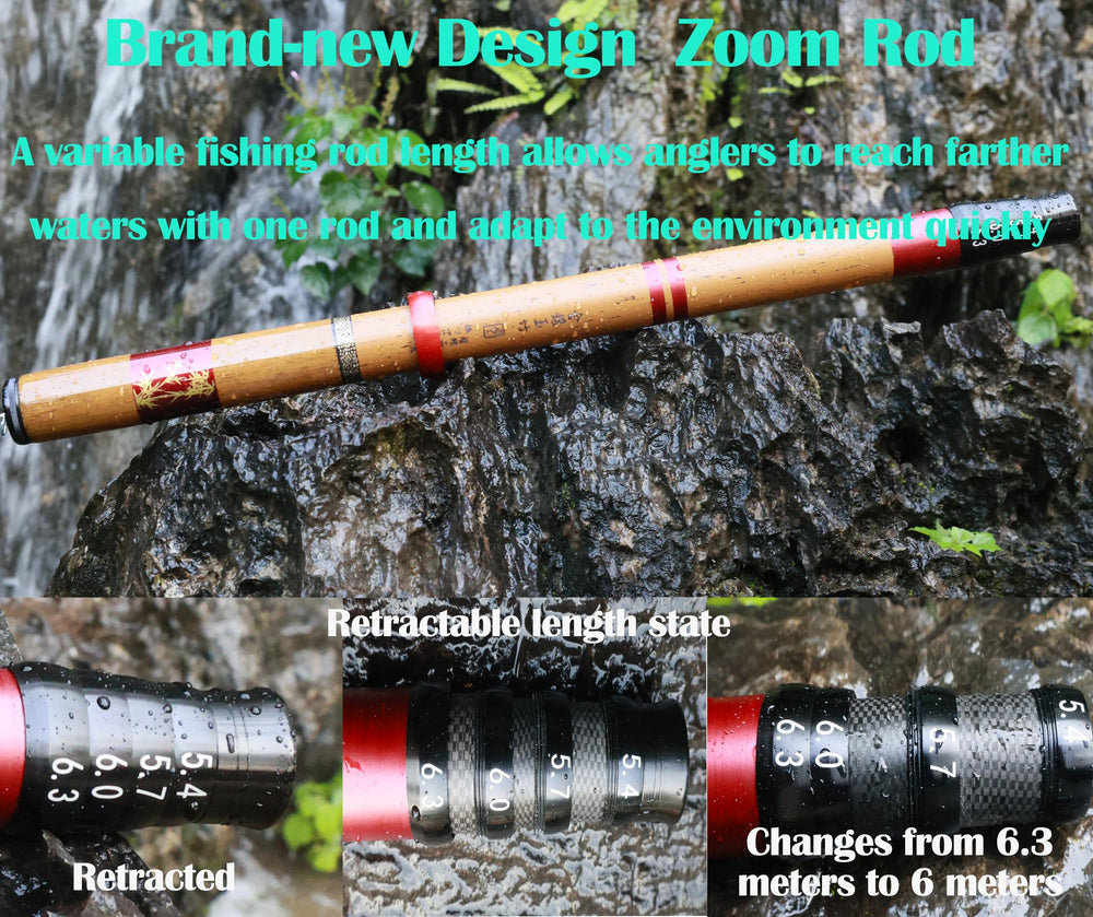 Mirrorever carbon-tube design delivers lightweight feel for all-water fishing.