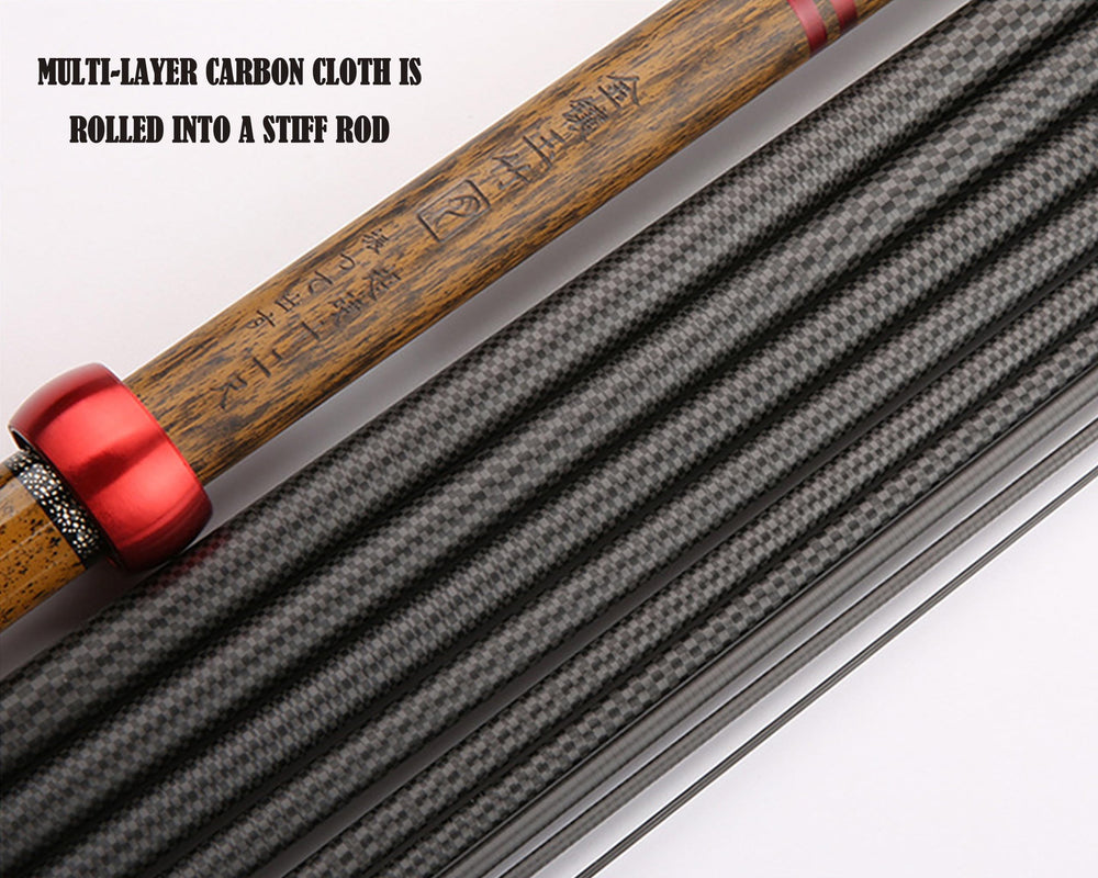 Mirrorever compact creek-rod demonstrates 18-inch retraction for tight creeks.