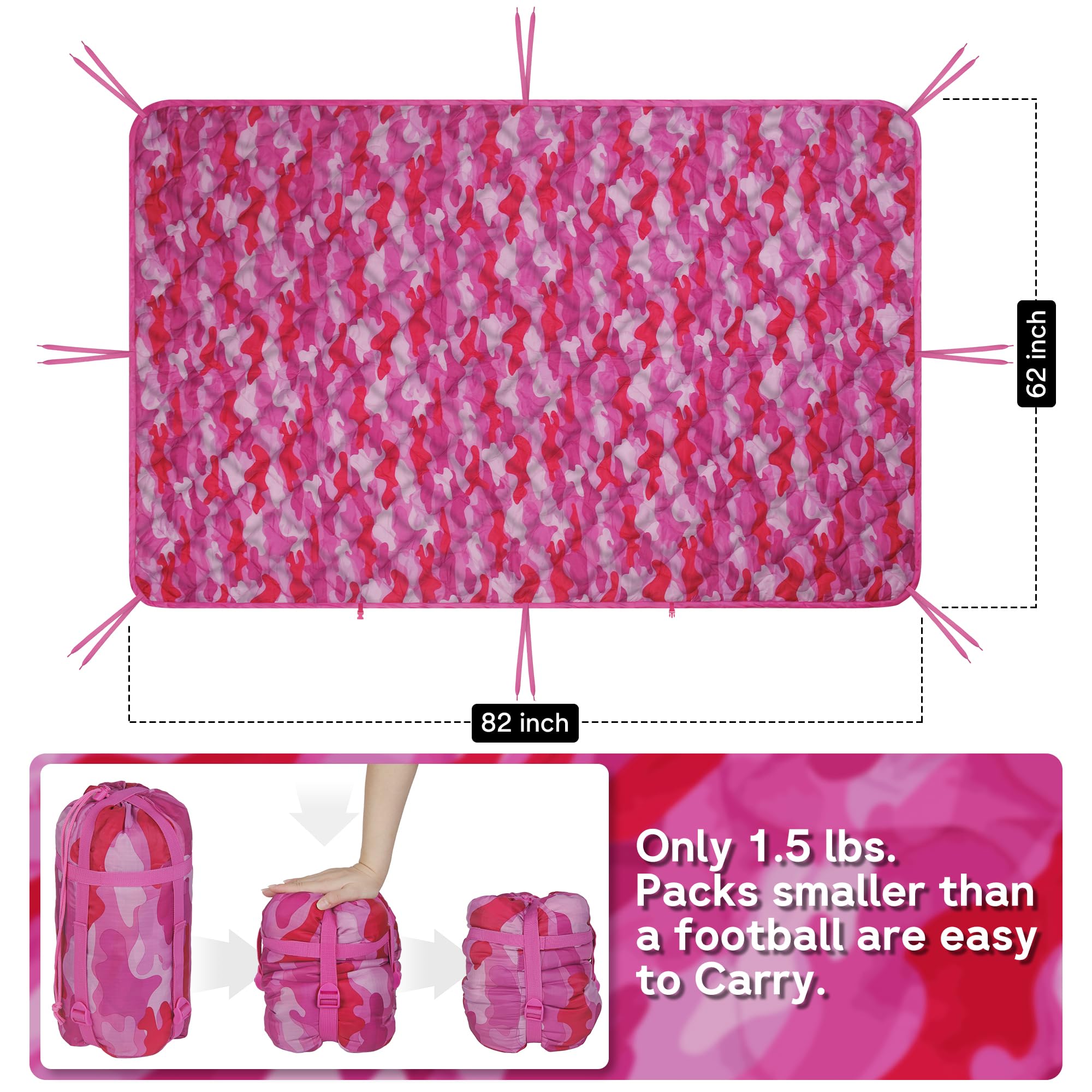 Mirzoyan Woobie blanket reinforced edge enhances durability during outdoor use
