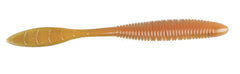 Missile Baits Bomb Shot Super Craw in water shows shimmer, ideal for bass drop shot