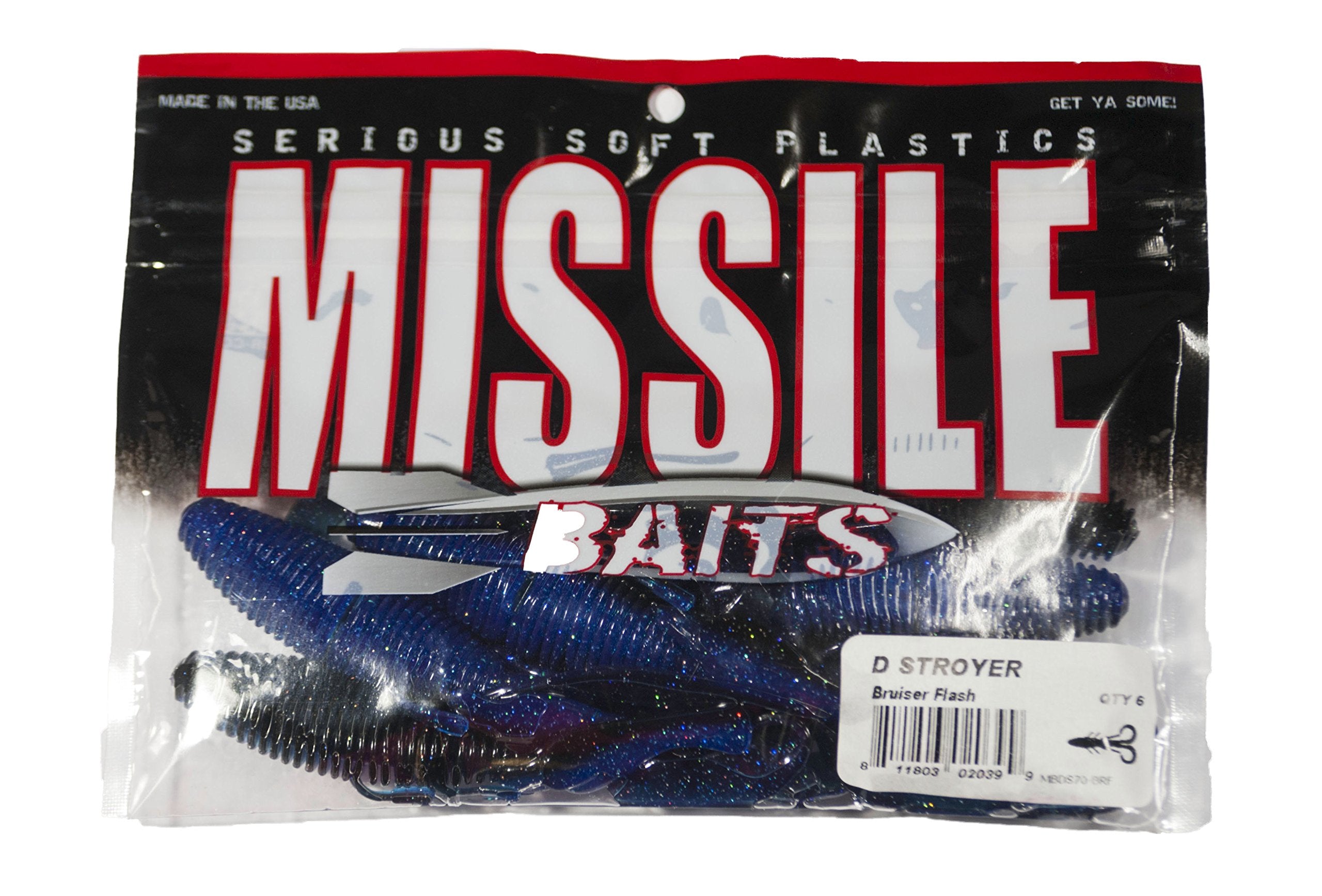 Missile Baits Bruiser Flash Stroyer 7in bait ideal for Carolina rigging and pitching