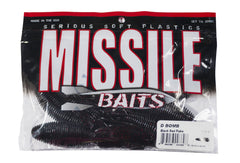 Missile Baits D Bomb Black Red Flake tail, sails when slow sink and flaps during fast retrieves