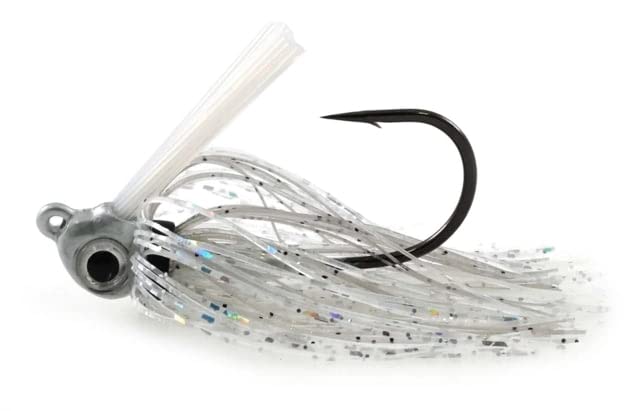 Missile Baits MJMSW516-SHF1 Mini Swim Jig Shad Flash designed for sharp skips and lifelike action.
