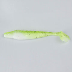 Missile Baits Shockwave 3.5 chartreuse white paddle tail swimbait for clear water