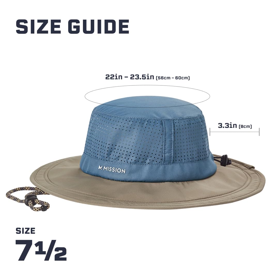 MISSION Boonie Hat is machine washable and odor resistant for everyday wear.