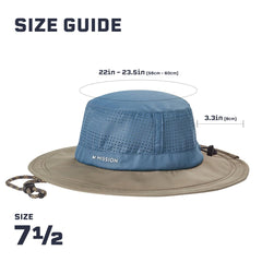 MISSION Boonie Hat is machine washable and odor resistant for everyday wear.