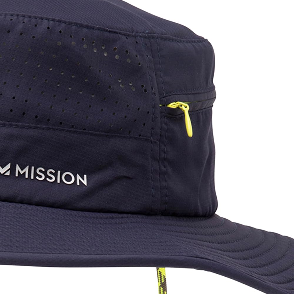 Mission Cooling Anywhere Boonie Hat navy, vented crown, improves airflow for hot days.