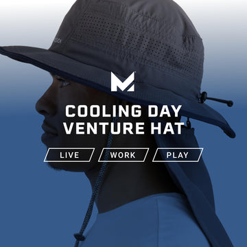 Mission Cooling Day Venture Hat machine washable and odor resistant.