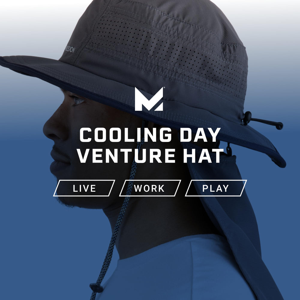 Mission Cooling Day Venture Hat machine washable and odor resistant.