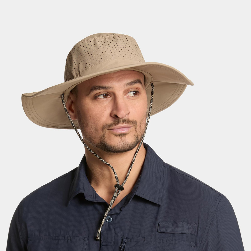 MISSION Cooling Boonie Hat made from breathable lightweight fabric for hot days.