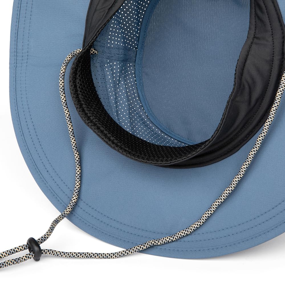 MISSION Cooling UPF Boonie Hat neck cord adjustment for secure unisex fit