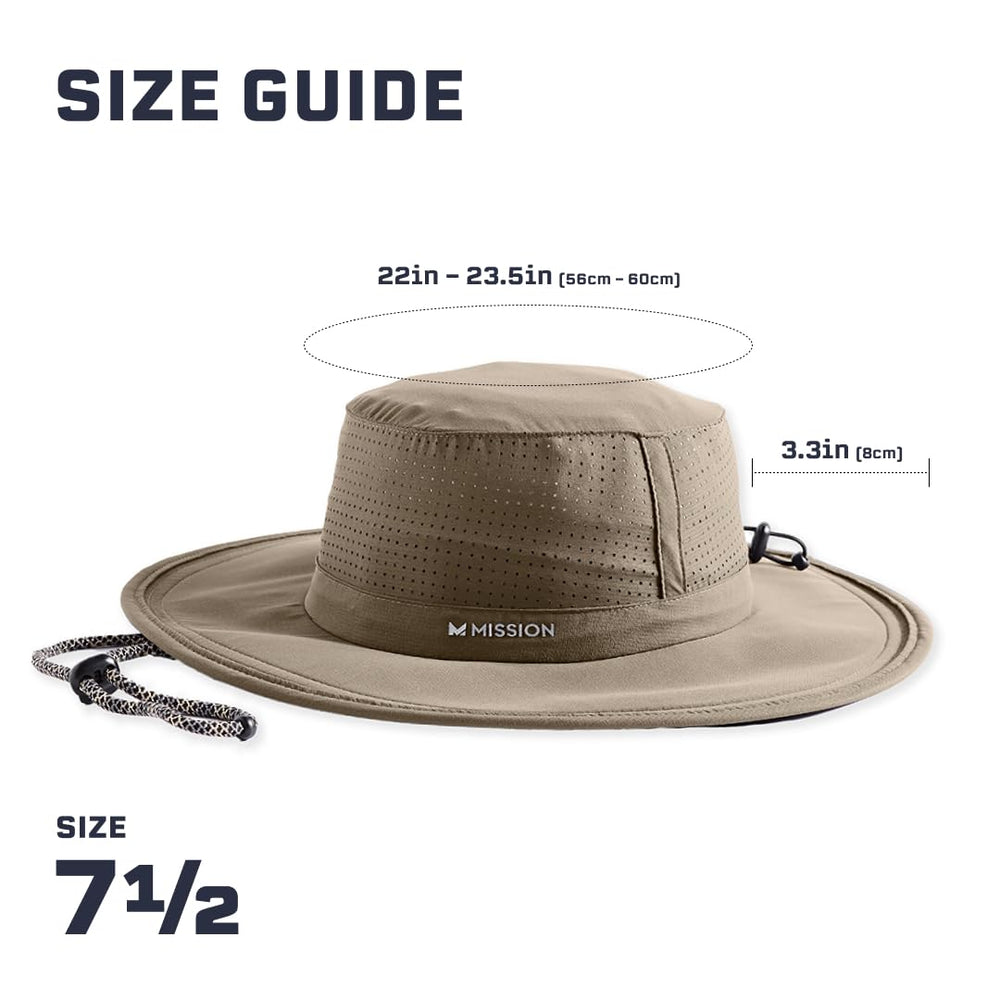 MISSION Hat is washable and odor-free for easy maintenance.