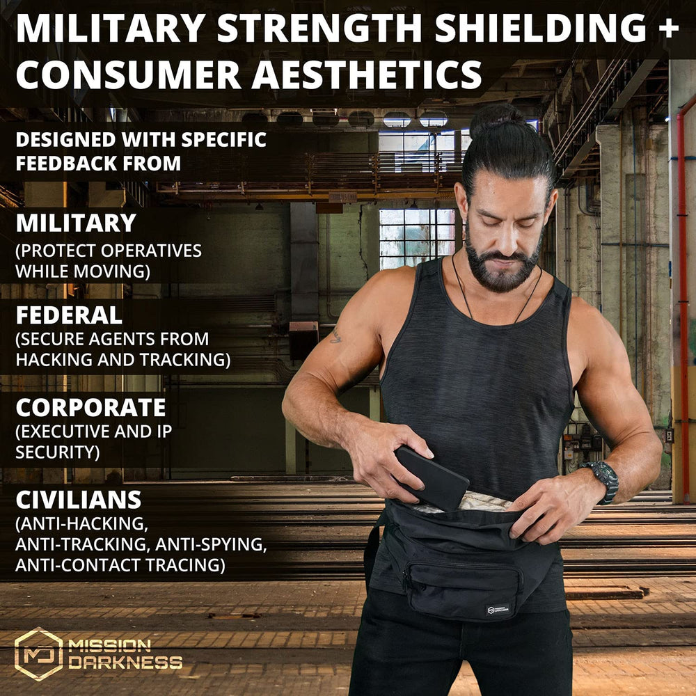 Mission Darkness FreeRoam shielded-closure-magnetic provides a secure seal with minimal effort.