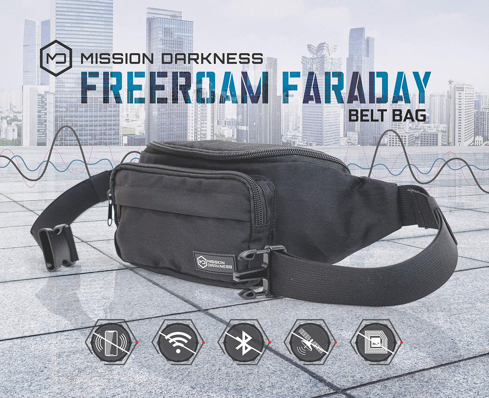 Mission Darkness FreeRoam two-layer TitanRF fabric delivers strong shielding.