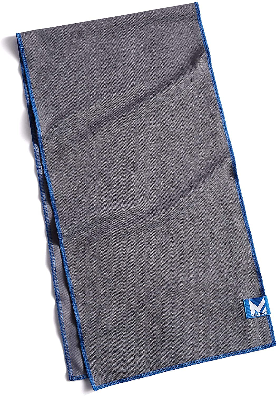 MISSION Max Plus cooling towel showing UPF 50 sun protection while outdoors
