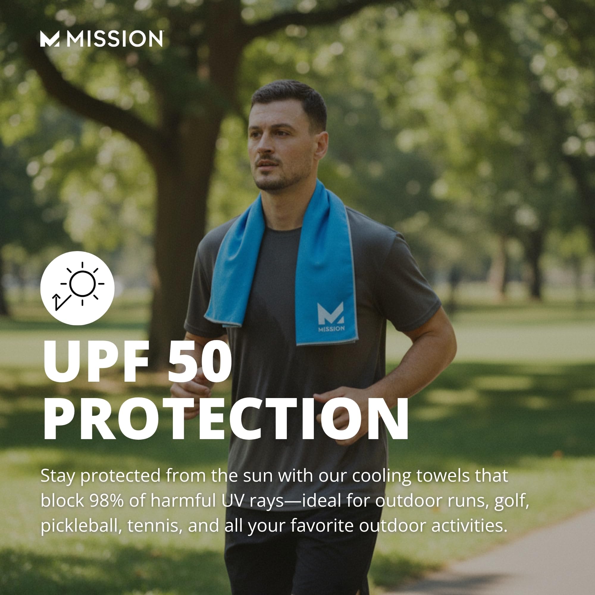 MISSION Honeydew towel delivers up to two hours of cooling