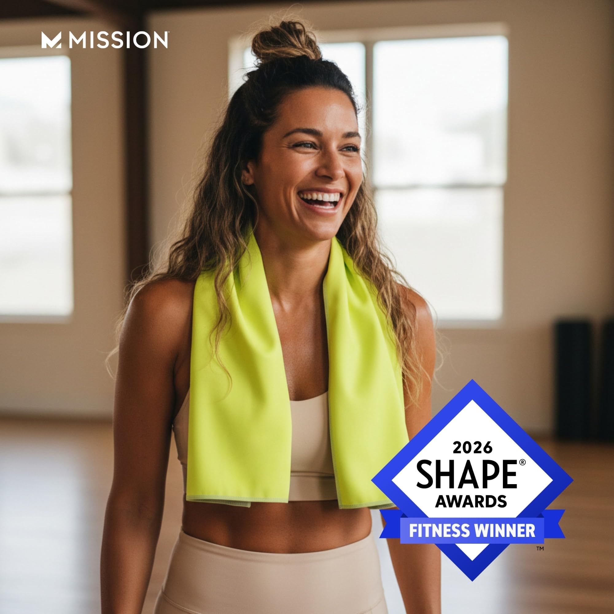 MISSION towel lightweight and breathable for hot days