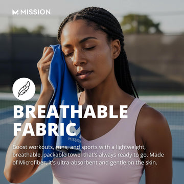 MISSION cooling towel is machine washable for easy care