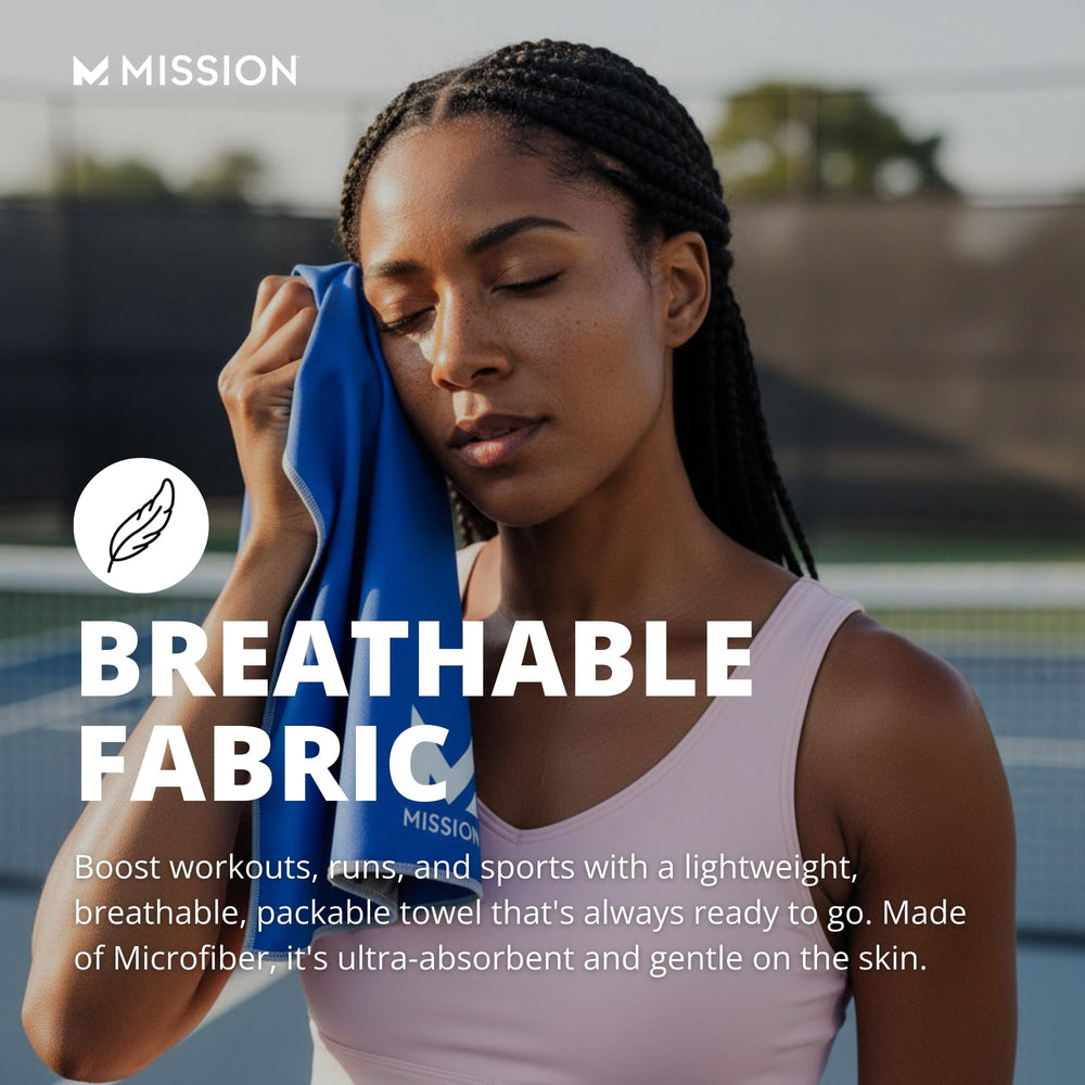 MISSION cooling towel is machine washable for easy care