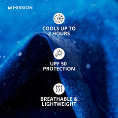 MISSION Original Cooling Towel UPF50 sun protection in action