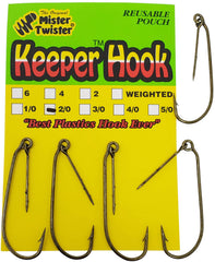 Mister Twister Keeper Hook 2/0 Bronze KH5-2/0 eye and Keeper barb detail