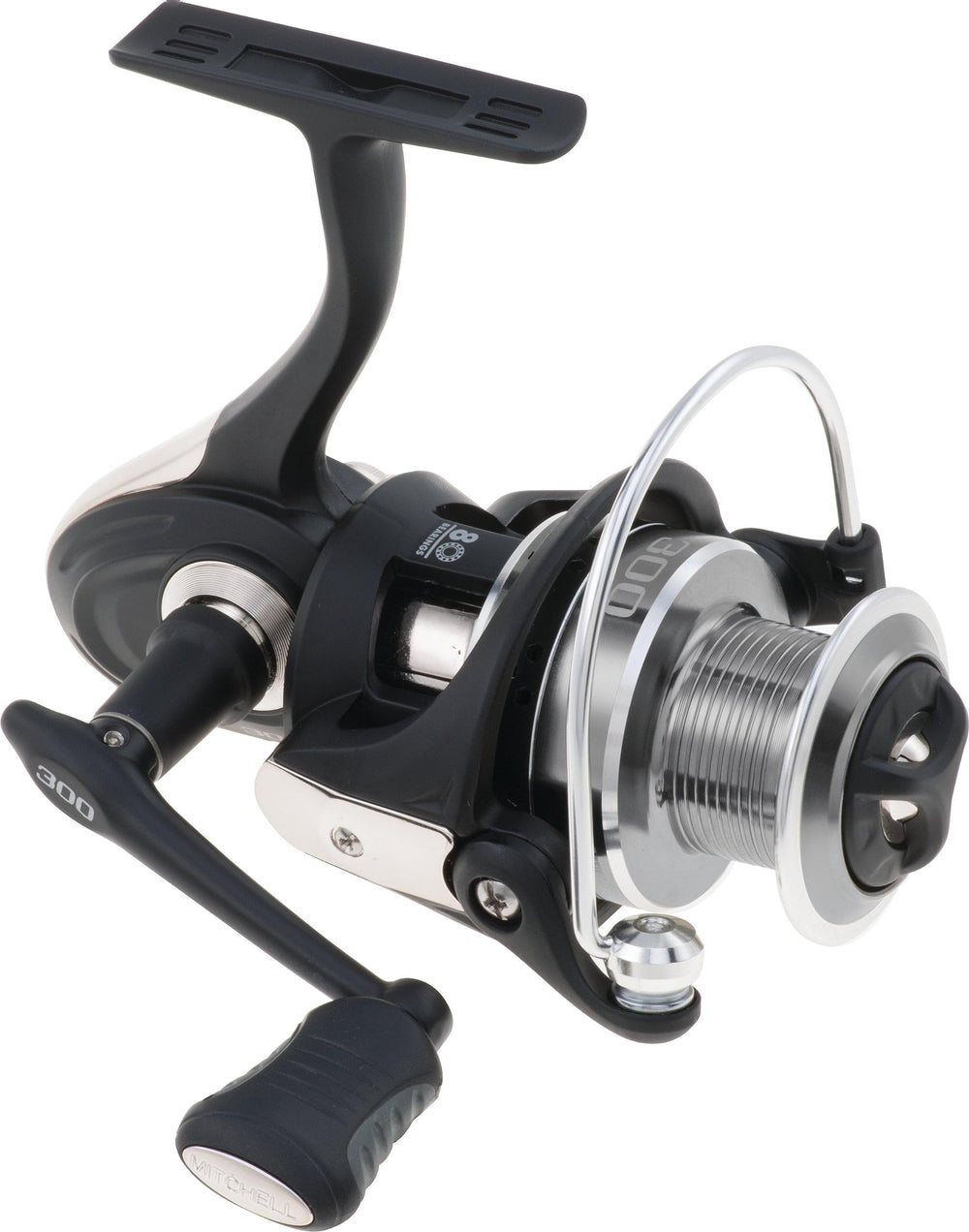 Mitchell 300 reel with Bail Halo for superior line control and smooth casting