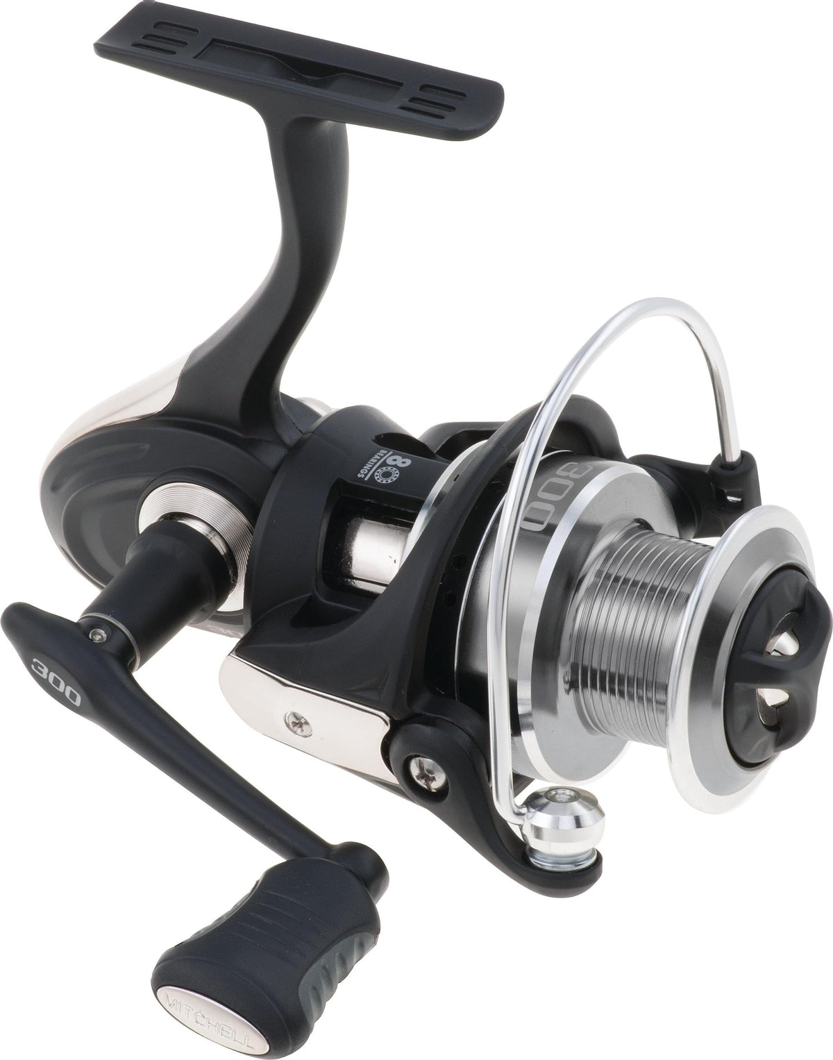 Mitchell 300 reel with Bail Halo for superior line control and smooth casting
