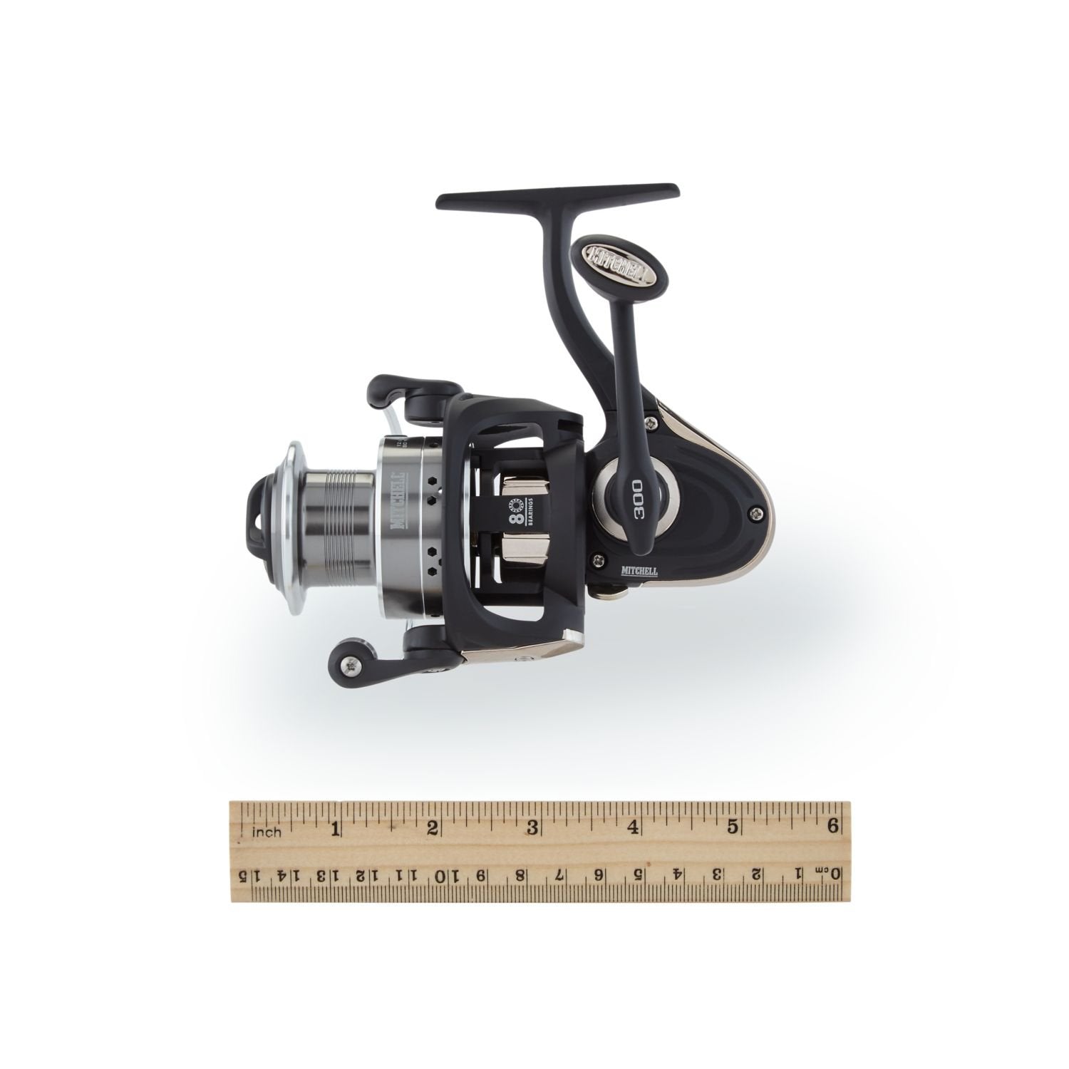 Mitchell 300 spinning reel eight bearings for smooth retrieves