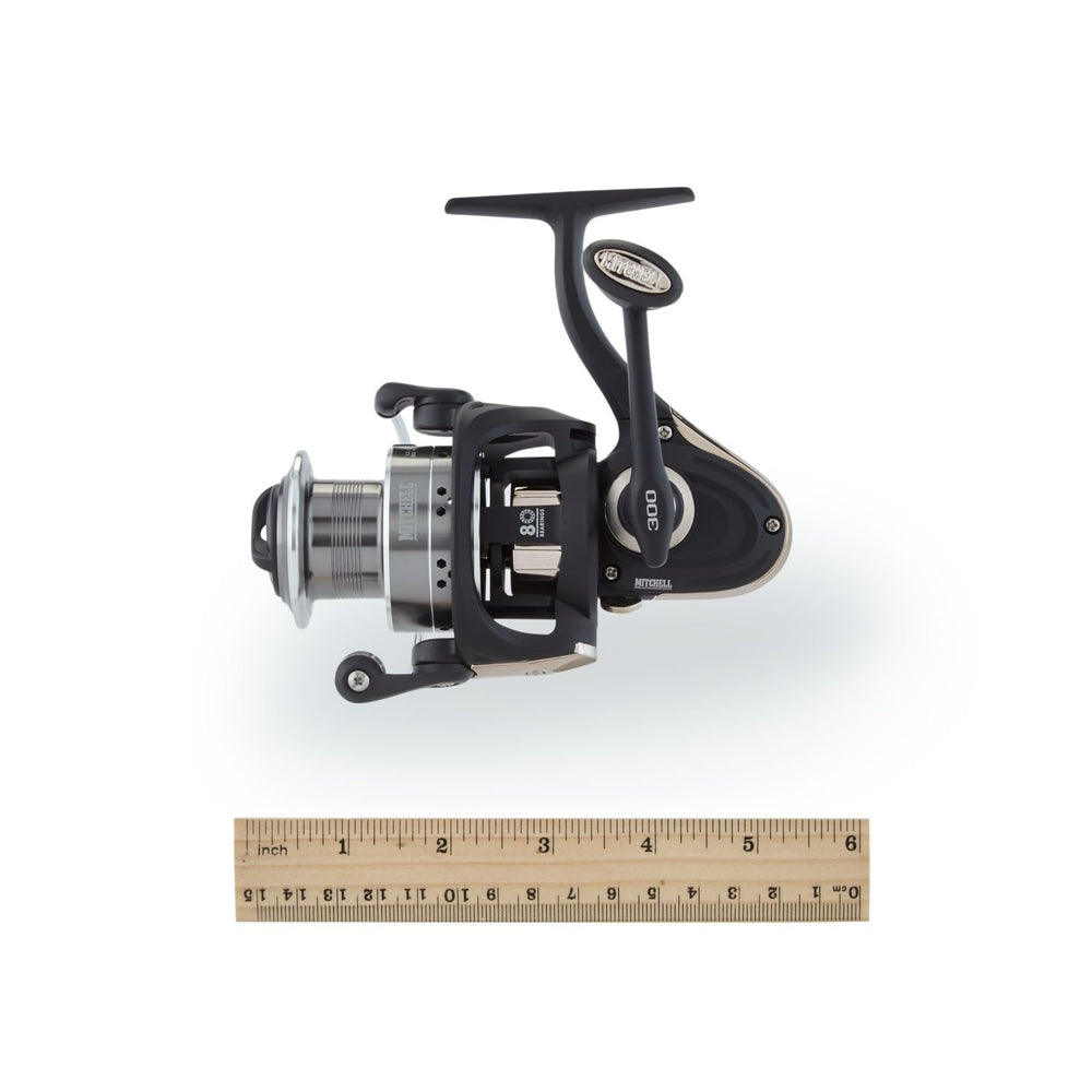 Mitchell 300 spinning reel eight bearings for smooth retrieves