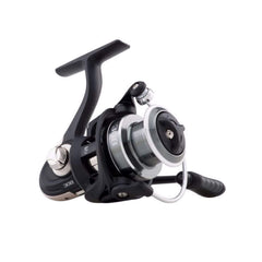 Mitchell 300 spinning reel front view highlights durable polymer body for lasting performance.