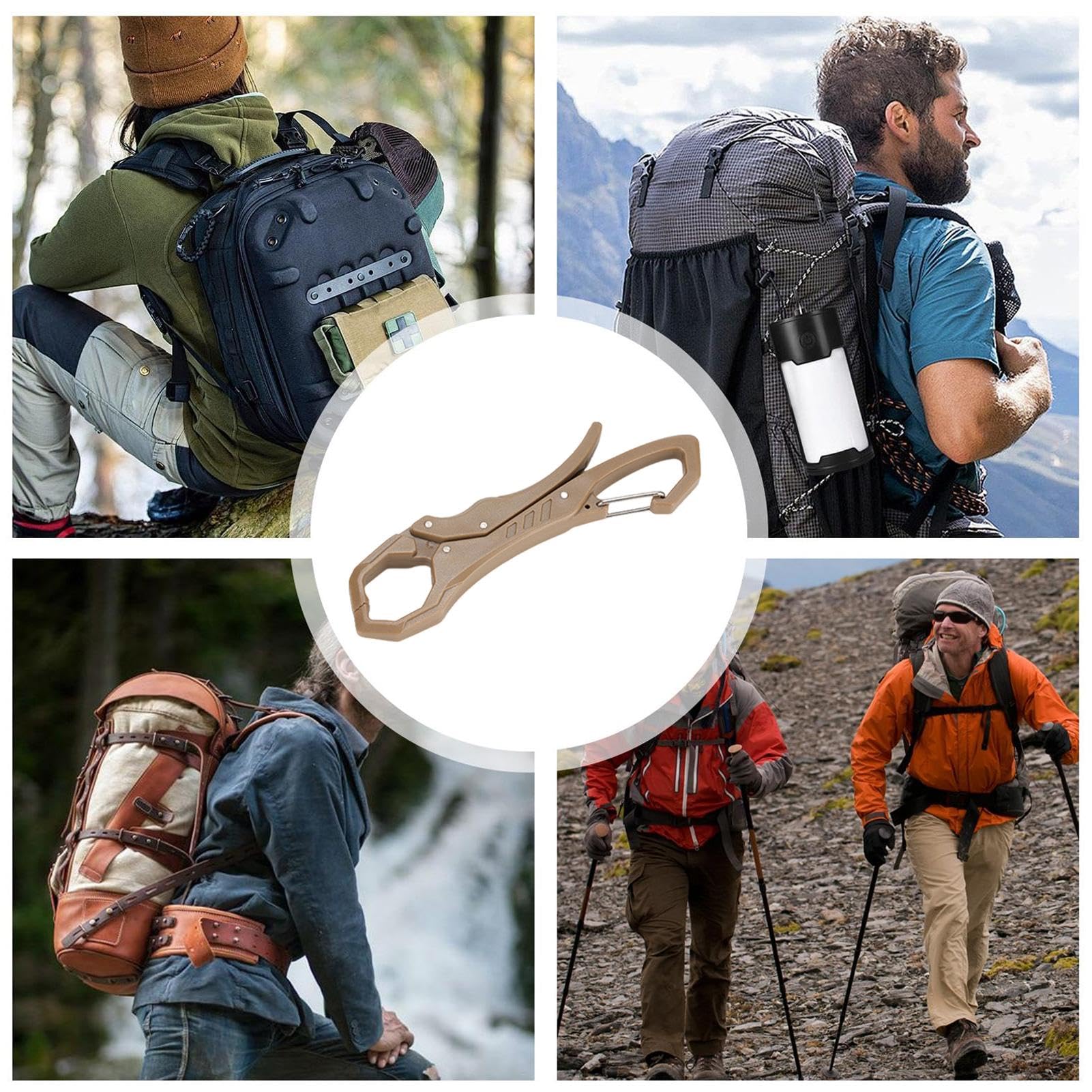 Mitten Clip nylon and stainless steel build stands up to outdoor use.