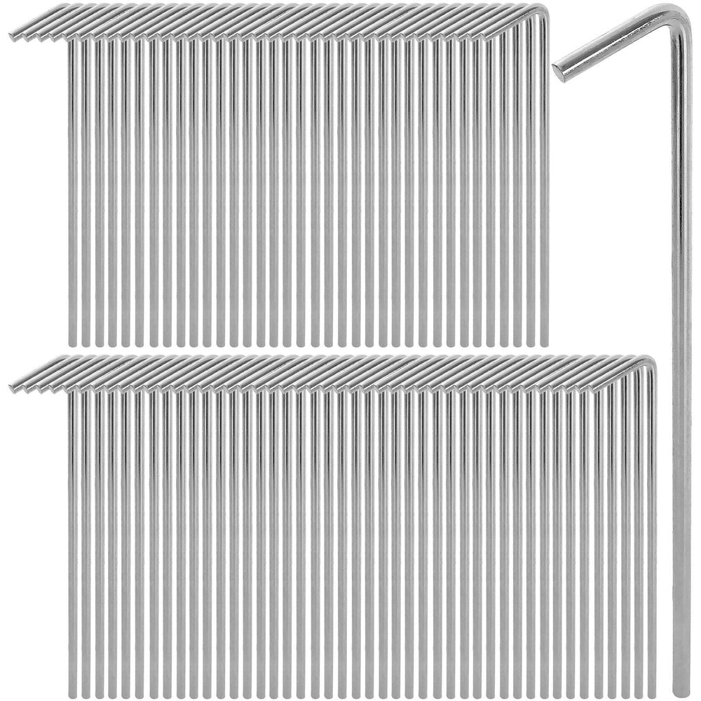 MIVIDE 100-pack tent stakes packaging ready for camping setup and organization.