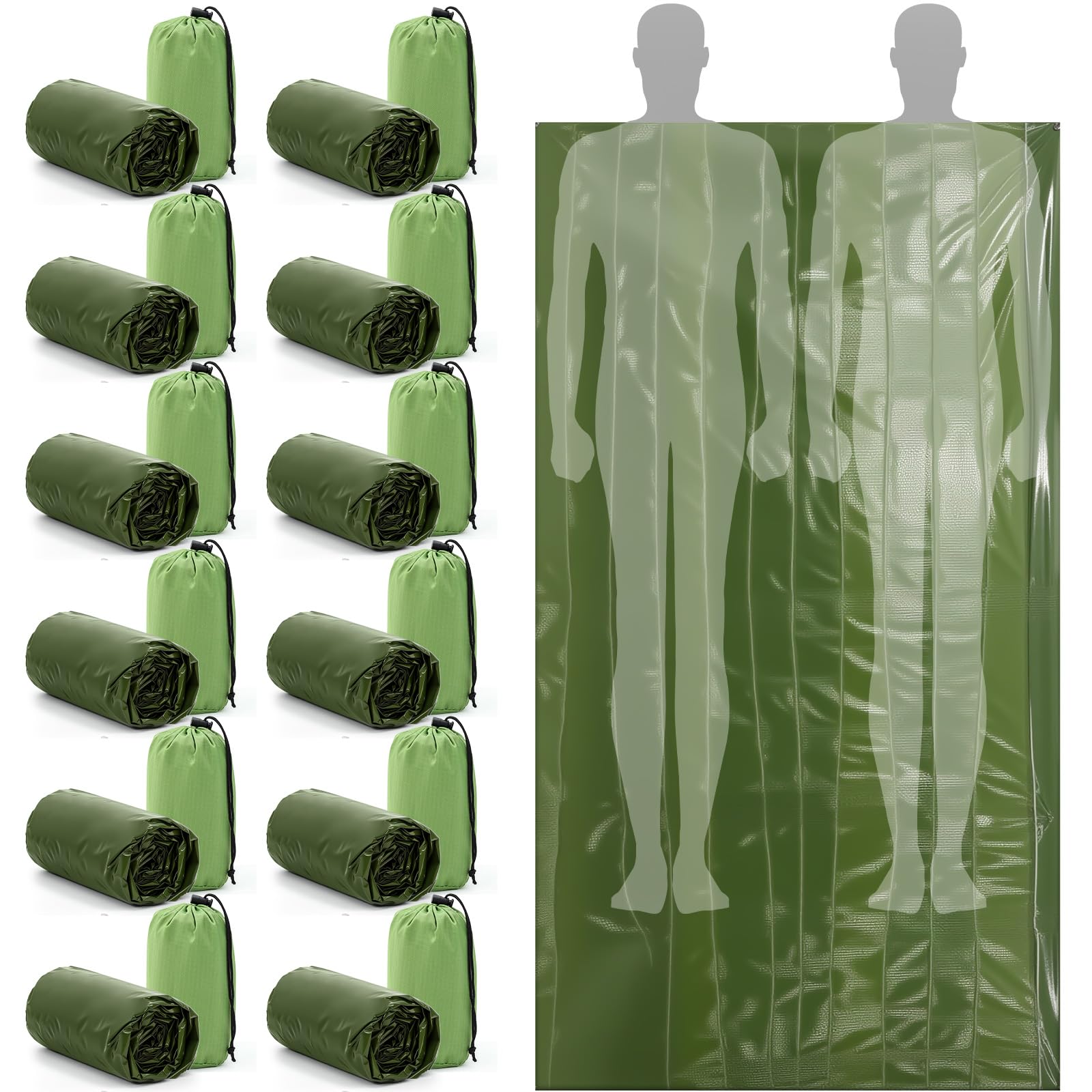 Mixweer 12-pack offers versatile outdoor shelter options for camping, hiking, emergencies