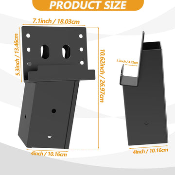 MIXXIDEA deer blind bracket installation set shows pre-drilled holes and included screws for quick setup