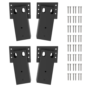 MIXXIDEA metal elevated deer blind bracket closeup highlights strong welds and powder-coated finish for outdoor durability