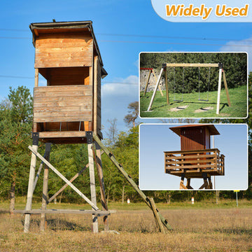 MIXXIDEA metal bracket used for tree houses and deer stands creates elevated viewing platforms