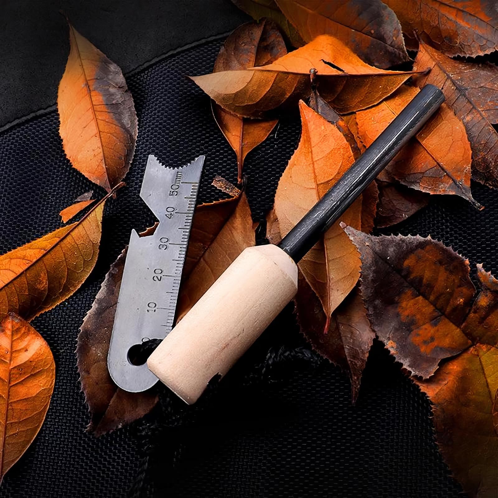 Miyake backpack survival gear with compact fire starter in your pack