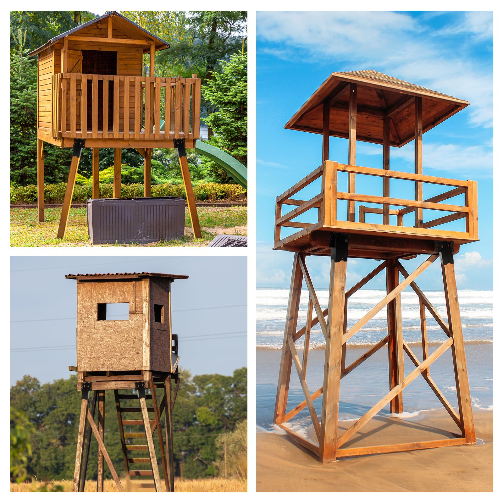 MJHHAPY deer stand bracket multi-use—suitable for blinds, platforms, pergolas.